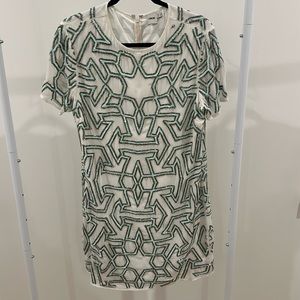 asos white sequin dress